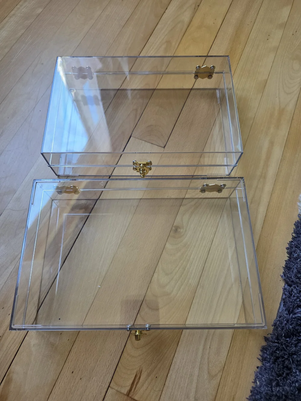 Target Clear Acrylic Jewelry Organizer with Gold Hardware